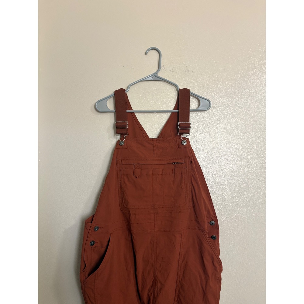 Duluth Trading Co Heirloom Gardening Bib Overalls Rust Orange Women's XL x 29
